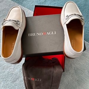 White mens Bruno Magli shoes